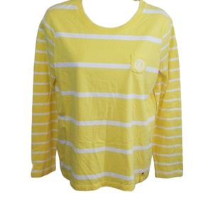 Ralph Lauren Yellow and White with Logo Pocket size L